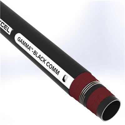 GCOMM-S-B1-5.0-50N by Texcel | GAMMA™-BLACK COMM Series | Commodity Suction Hose | 5" Hose ID | 75 PSI | 25 in/Hg Vacuum Rated | Black — Exact Length (FT)