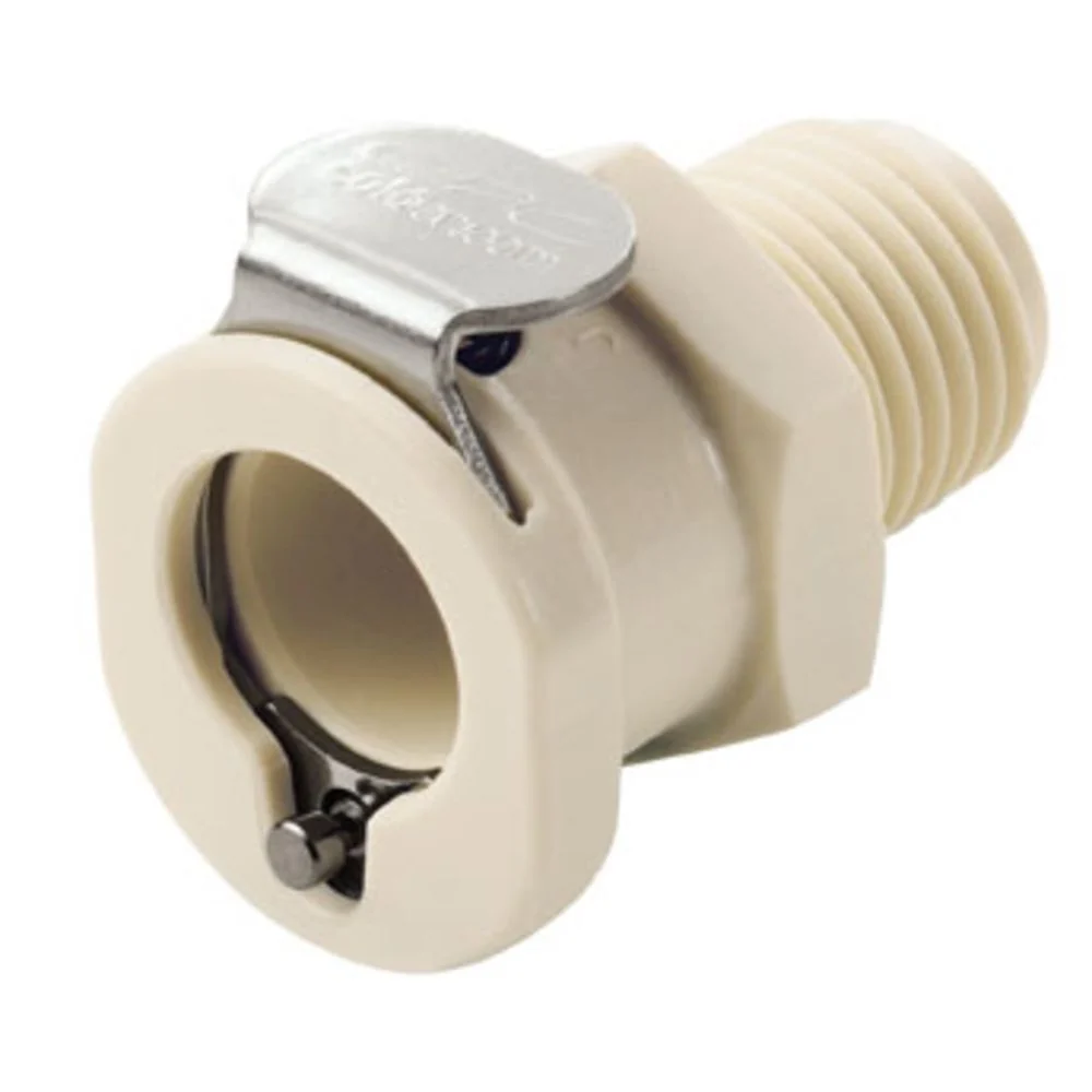 1/4 NPT Non-Valved Polypropylene Coupling Body — 250 Pack
