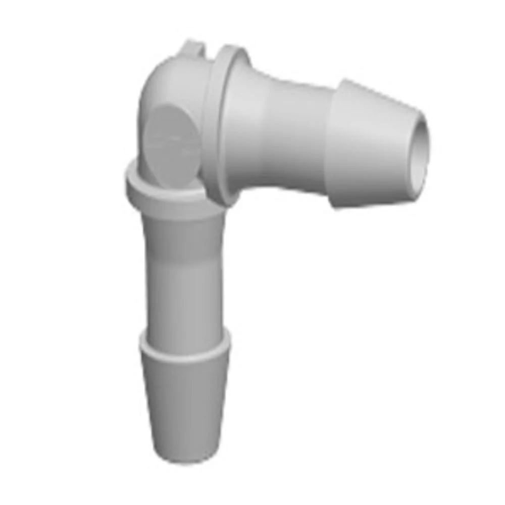 HE6 Elbow Fitting Natural Polypropylene 3/16 HB X 3/16 HB — Single