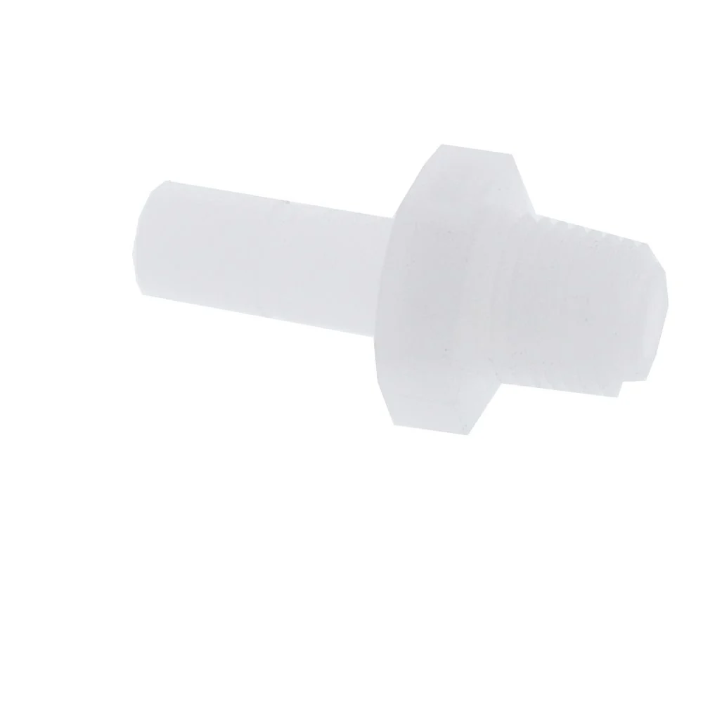 Kynar PVDF Tube Stem Adapter Male - 3/8 x 1/4 NPTF — 10-Pack