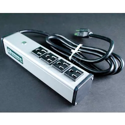 Wiremold Power Strip, 4 Outlets, 15A, 15' Cord