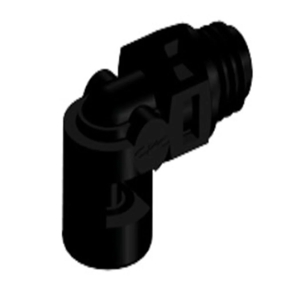 ME231 Elbow Fitting Black Nylon Tapered 10-32 X 1/16 HB — Pack of 1000