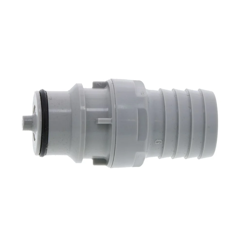 HFCD221212 Valved In-Line Hose Barb Coupling Insert 3/4 ID Barb — Pack of 100