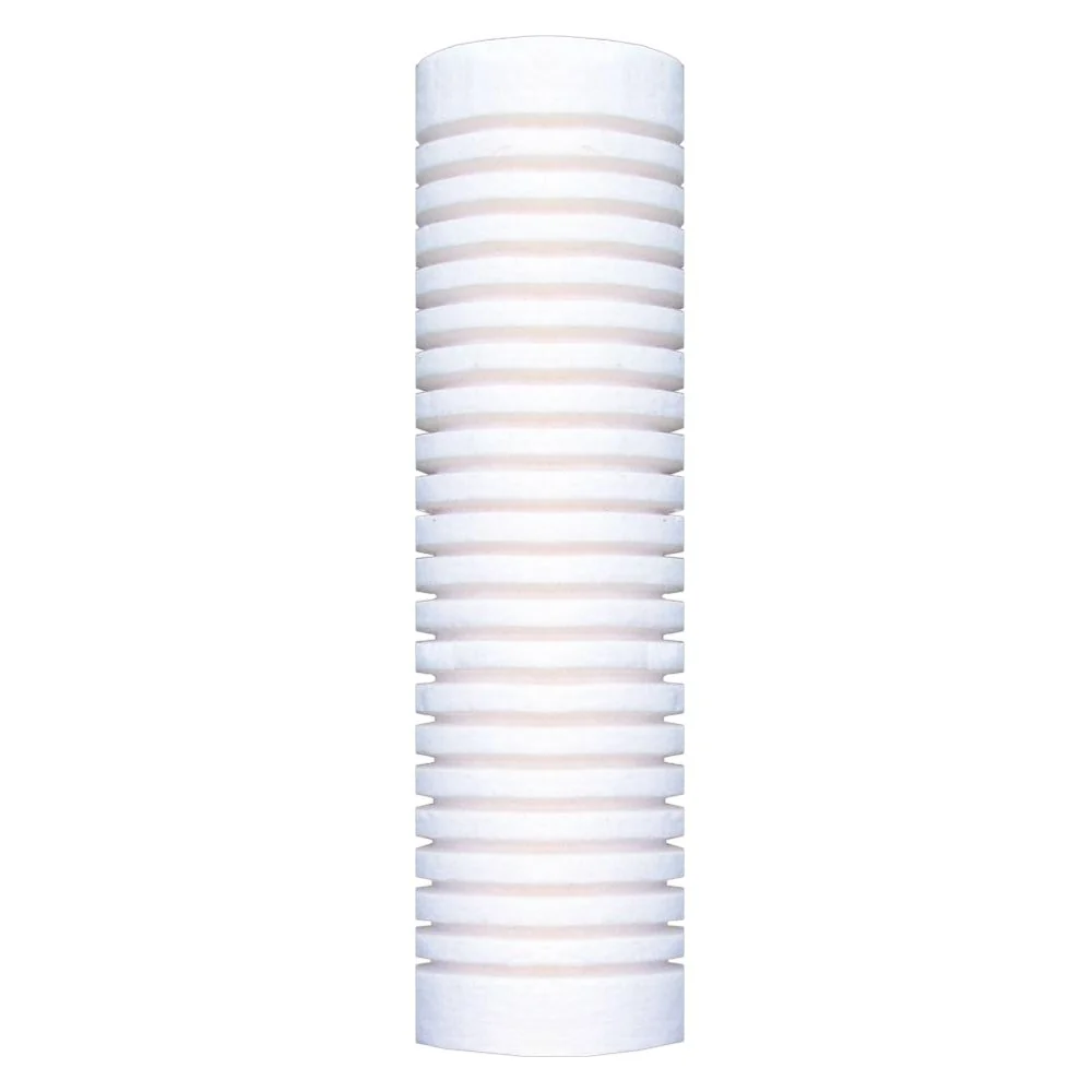 3M RT09B16G20NN 9-3/4" PolyKLEAN Grooved Polypropylene Rigid Thermal Bonded Filter — Single