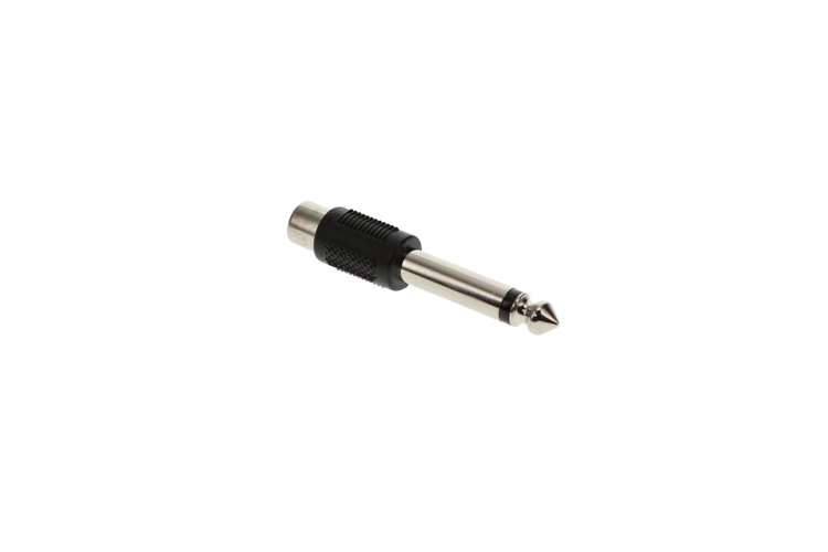1/4 inch Male Mono Plug to RCA Female Jack Adapter