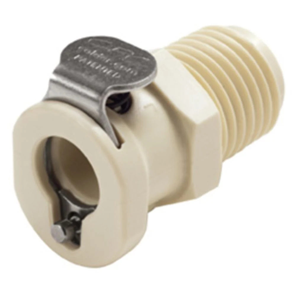 PMCD100412 Valved Male Thread Coupling Body 1/4 NPT — Single