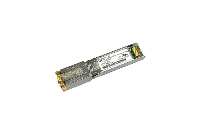 HPE BladeSystem c-Class 813874-B21 Compatible 10GBASE-T SFP+ Copper 30m RJ-45 Transceiver Module (LOS), Factory Sealed