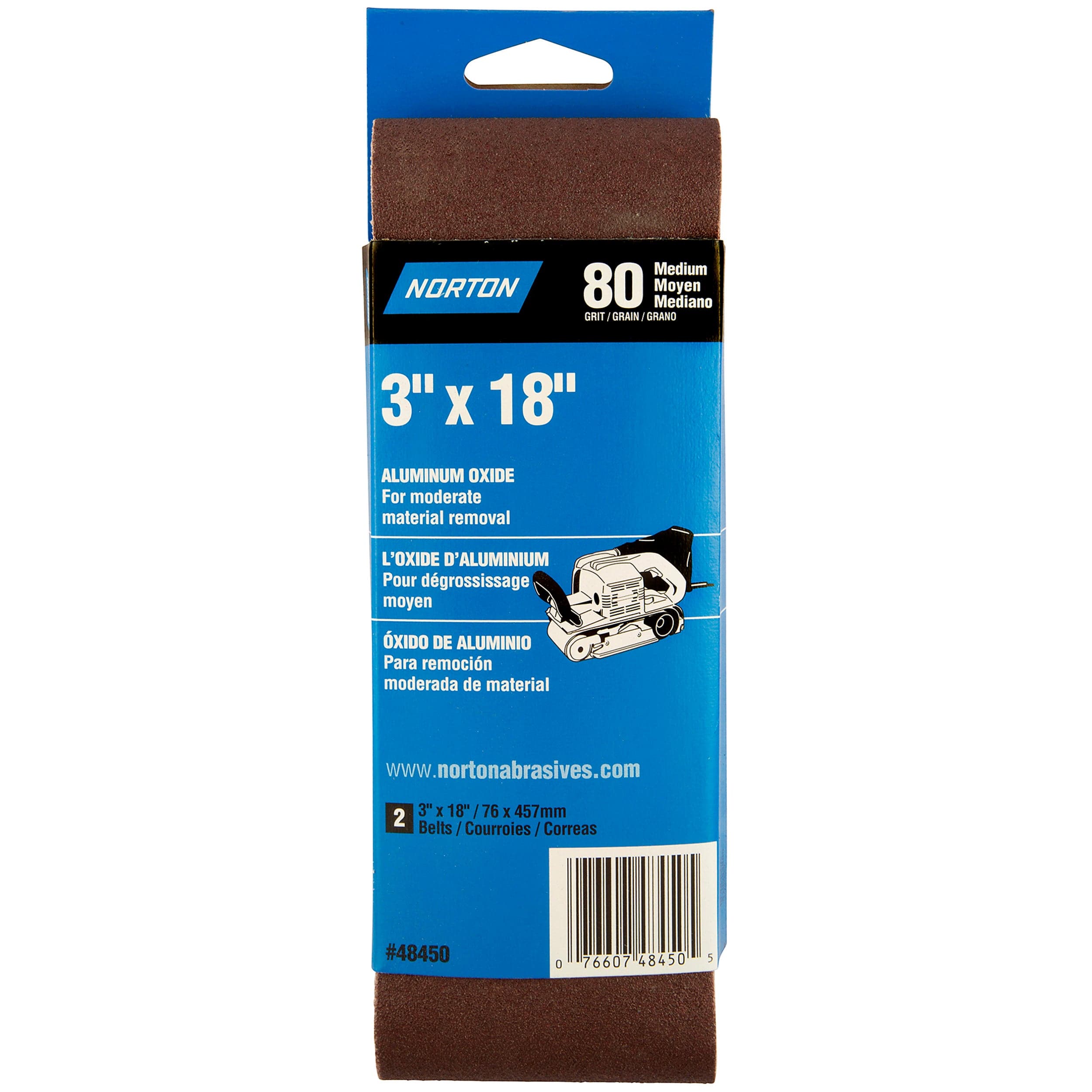 Aluminum Oxide Sanding Belt — 4" x 24" / 120 Grit / 5-Piece