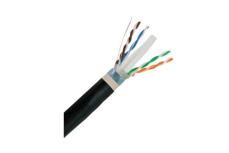 Cat6 Bulk Ethernet Cable, Unshielded, Solid, CMXF, Spool, 1000 ft, 500 Mhz, Black