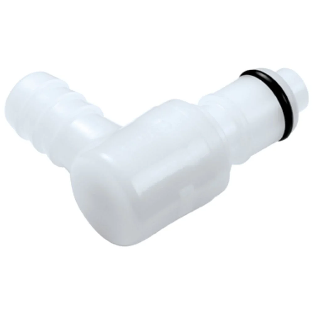 42900 NSF Valved Elbow Hose Barb Coupling Insert 3/8 ID Barb — Bag of 25