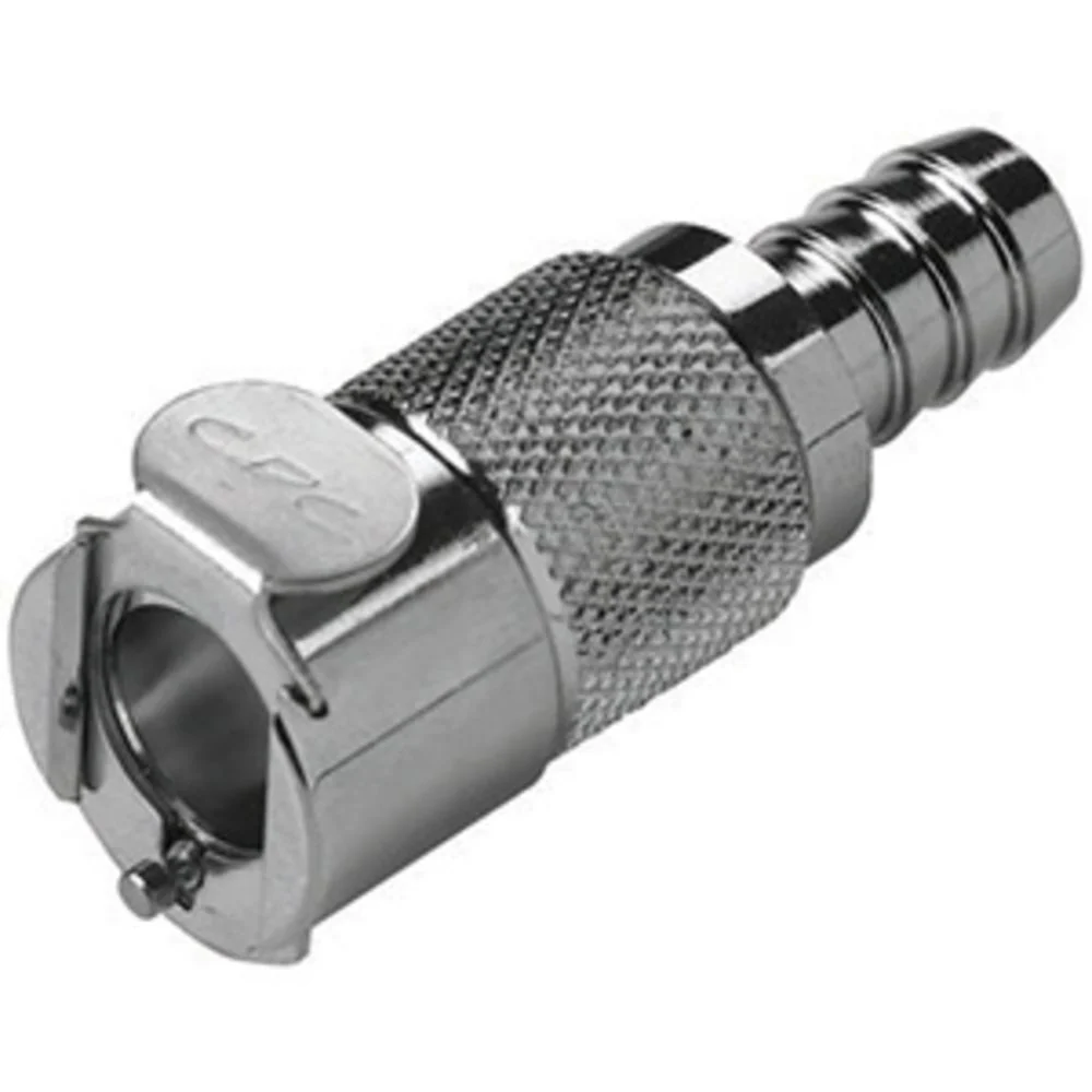 LCD17006V Valved In-Line Hose Barb Coupling Body 3/8 ID Barb FKM (Viton) O-ring — 10 Pack
