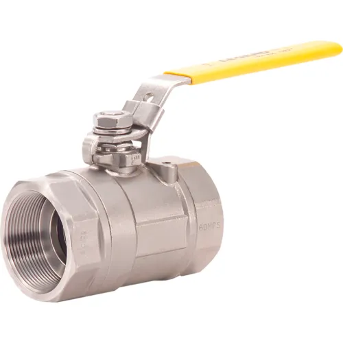 Legend Valve® T-715 2-Piece Large Port Ball Valve, Stainless Steel, 2" Threaded