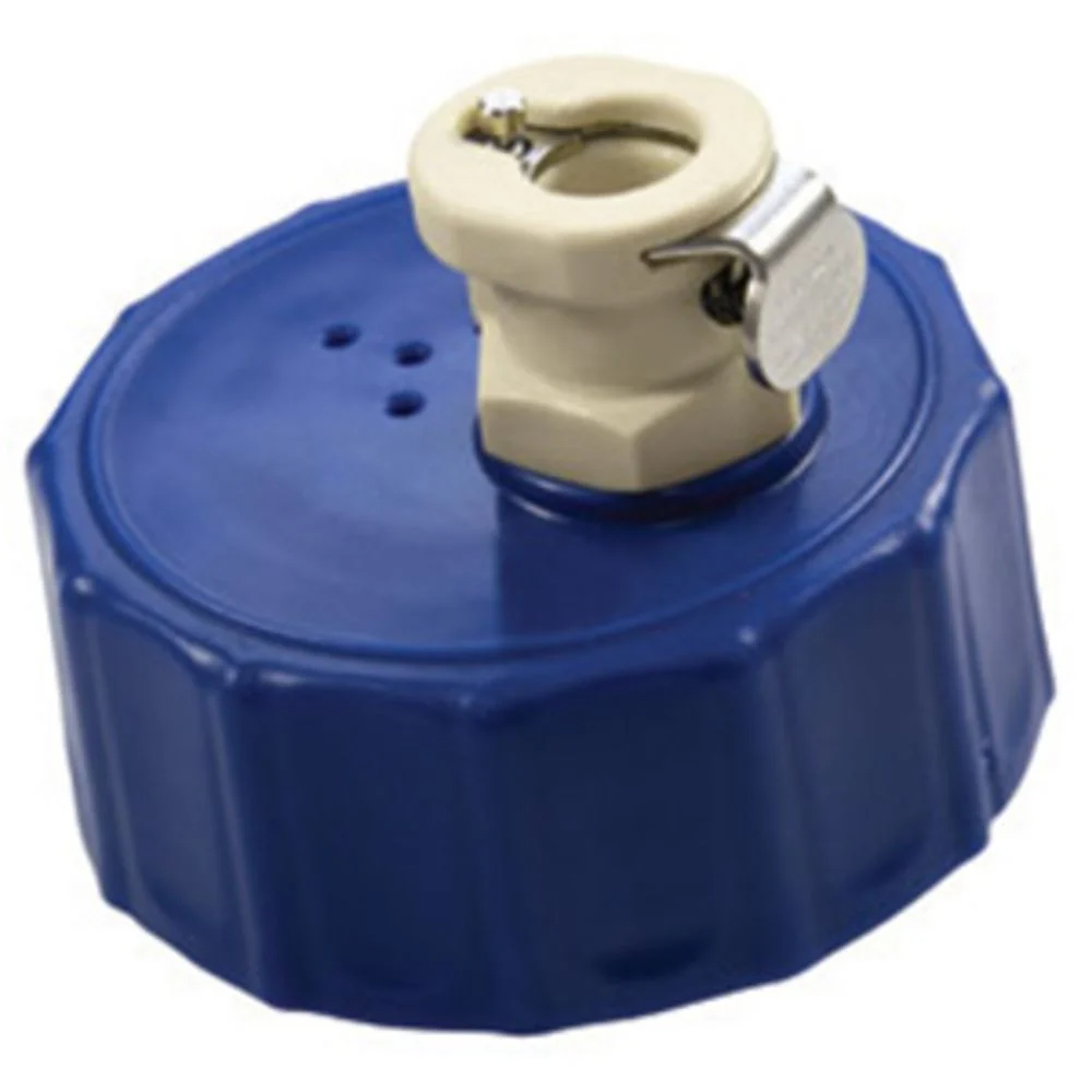 Colder BQ45GL1001 45mm Cap with PMC12 1/4 Hose Barb Valved Inline Body — Pack of 50