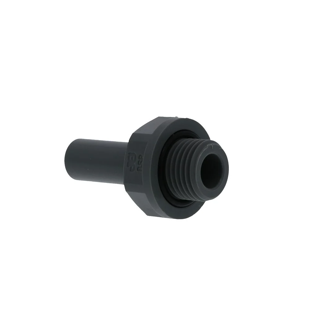 John Guest Stem Adapter BSPP - 3/8 x 1/4 BSPP — Box of 300