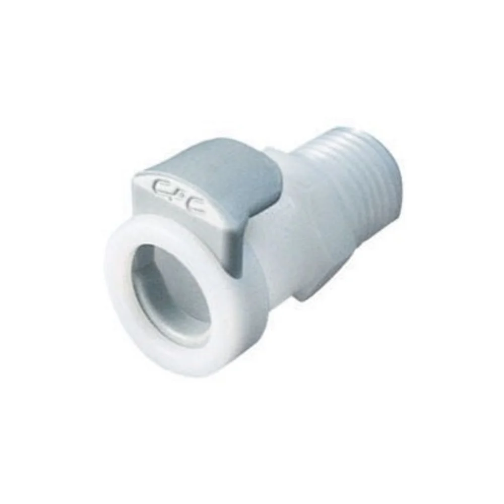 1/4 BSPT Non-Valved Acetal (POM) Coupling Body — Bag of 25