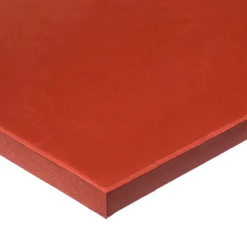 FDA Silicone Rubber Strip, 120"L x 3/4"W x 1/8" Thick, 60A, Red