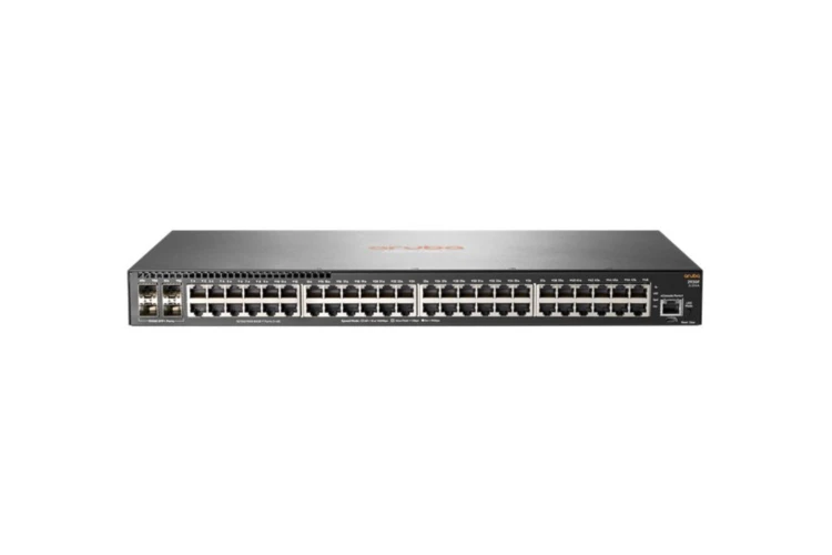 HPE Aruba 2930F Series Switch, 48 10/100/1000 ports, 4 x 10G SFP+ Uplinks, NIB, JL254A