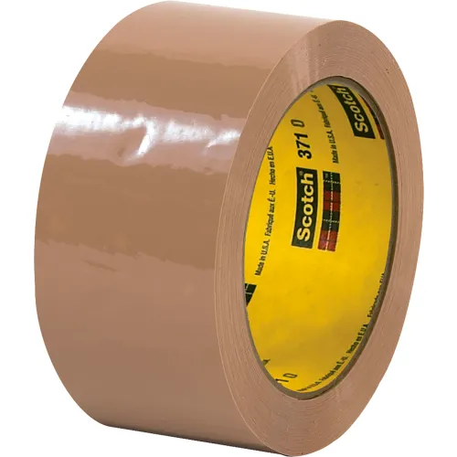 Scotch® 371 Carton Sealing Tape, 2" x 55 Yds., 1.9 Mil, Tan - Pkg Qty 36