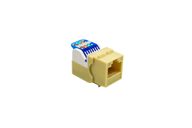 Cat5e Tool Less RJ45 Keystone Jack, Ivory