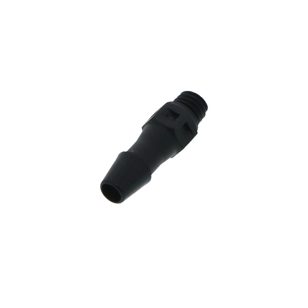 FitQuik Nylon Thread to Tube Straight Fitting Black - 10-32 UNF to 5/32 Hose Barb — Pack of 1000