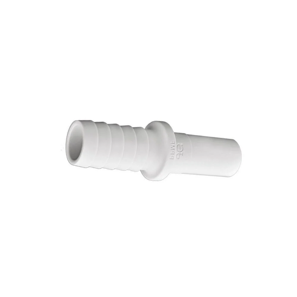 NeoFit - Acetal True White Stem Barb Connector (1/4") stem x 8mm (5/16") barb — Single