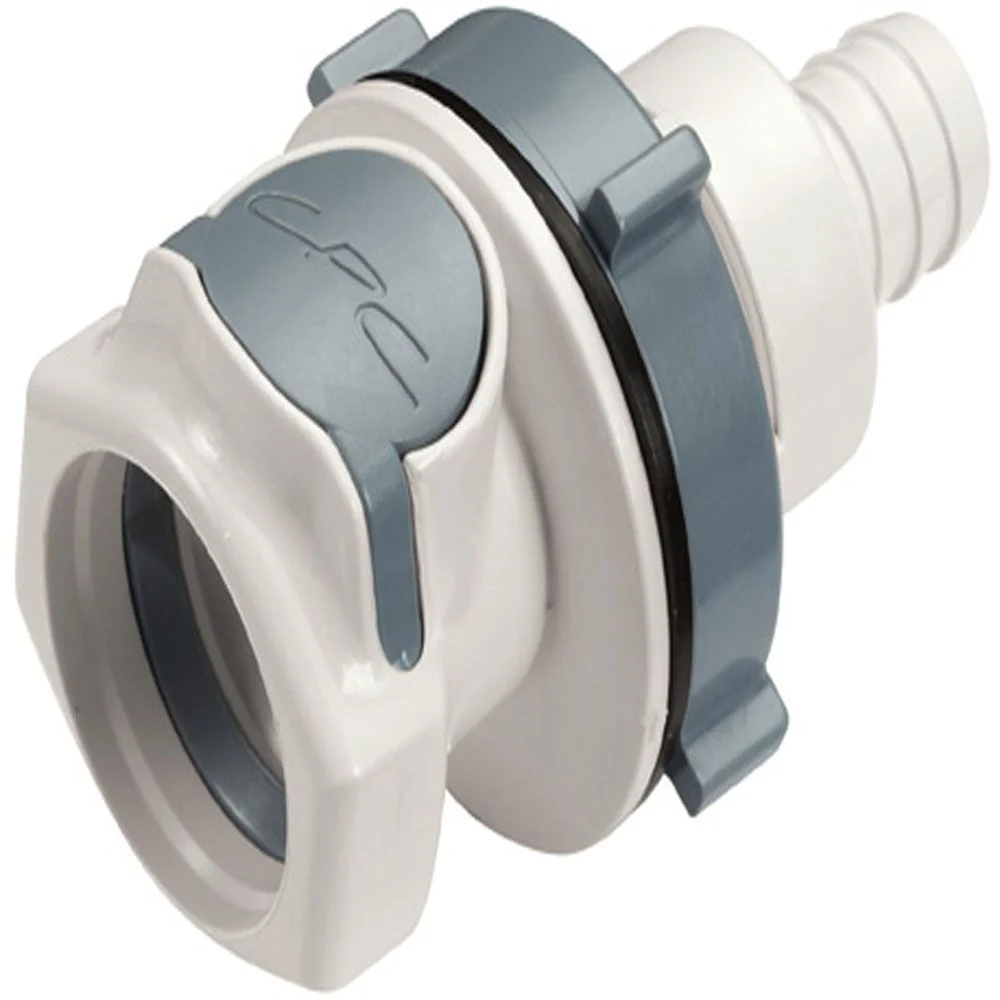 86600 NSF Non-Valved Panel Mount Hose Barb Coupling Body 1/2 ID Barb — Single