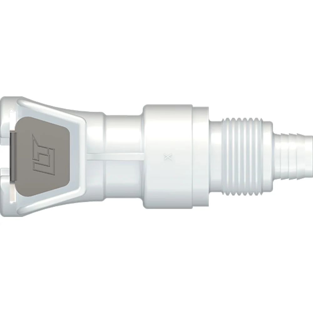 LinkTech 40AC Series Straight Female, Valved, 3/8" PTF, Natural Acetal, Buna N — Single