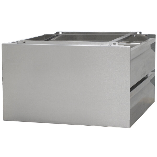 Advance Tabco ADT-2-2020 2-Tier Drawer Assembly with Side Panels and 20" x 20" x 5" Drawers