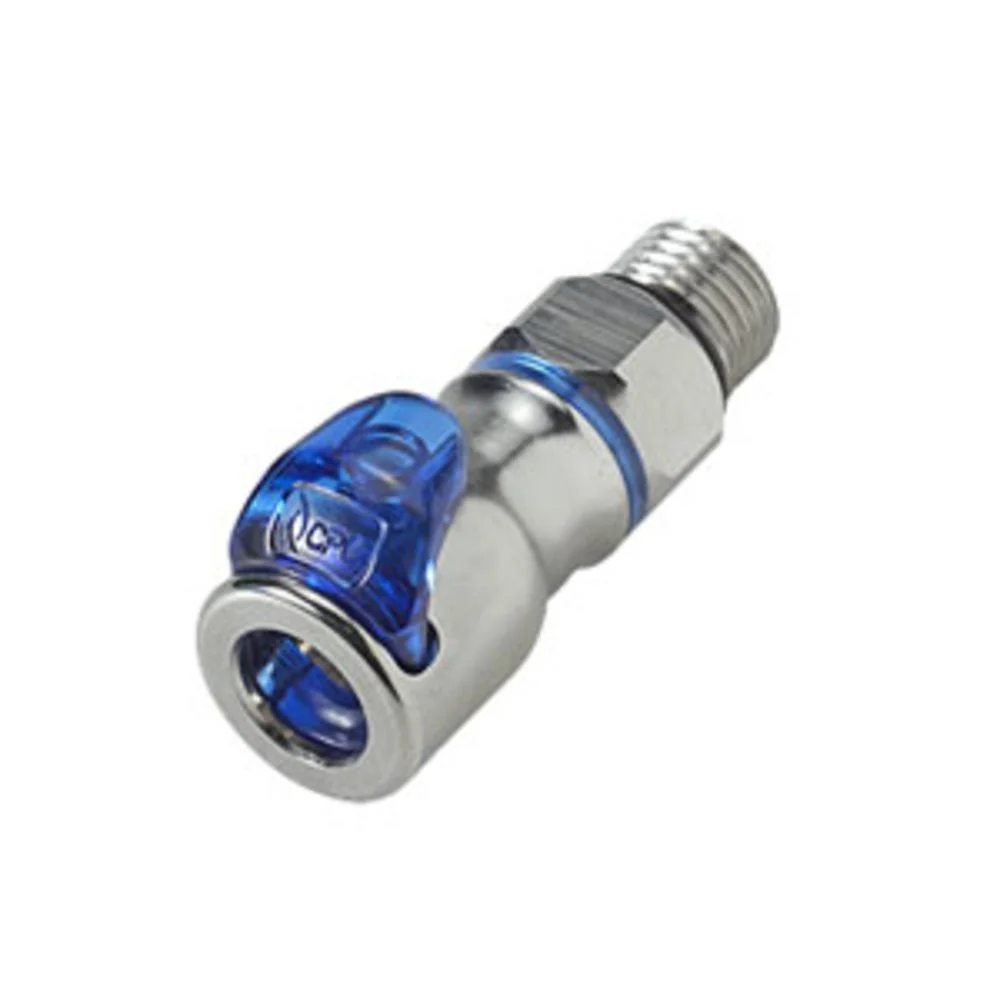 LQ2D3004BLU Valved In-Line Liquid Cooling Coupling Body 1/4 SAE — Single