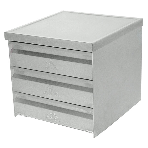Advance Tabco ADT-3-2015 3-Tier Drawer Assembly with Side Panels and 20" x 15" x 5" Drawers