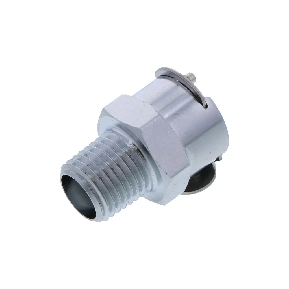 LCD10004 Valved Male Thread Coupling Body 1/4 NPT — Single