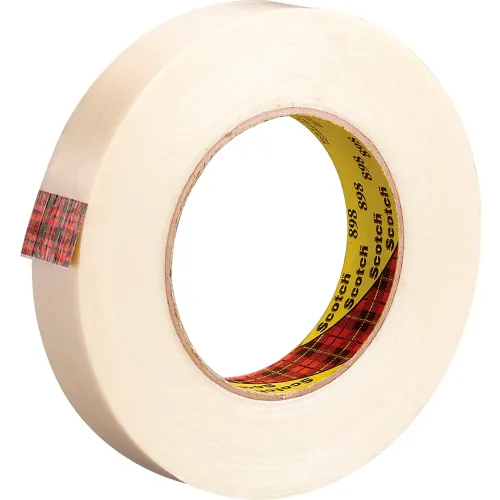 Scotch® 898 Filament Tape, 1" x 60 Yds., 6.6 Mil, Clear - Pkg Qty 36