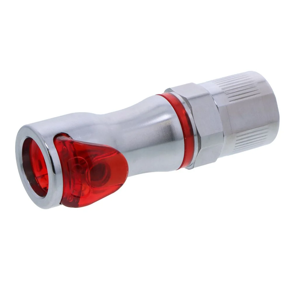 LQ4D13006RED Valved In-Line PTF Liquid Cooling Coupling Body 3/8 PTF Warm Red — Pack of 100