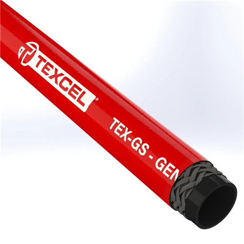 GS-12-C300-200R- by Texcel | TEX-GS Series | General Service Air & Water Hose | 3/4" Hose ID | 300 PSI | Red — 50' Length
