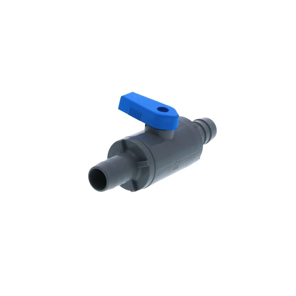 SMC Inline Ball Valve PVC Barb - 1/2 ID Barb x 1/2 ID Barb — 10 Pack