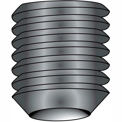 M12-1.75X16 Metric Socket Set Screw Cup Point Imported Plain, Pkg of 25