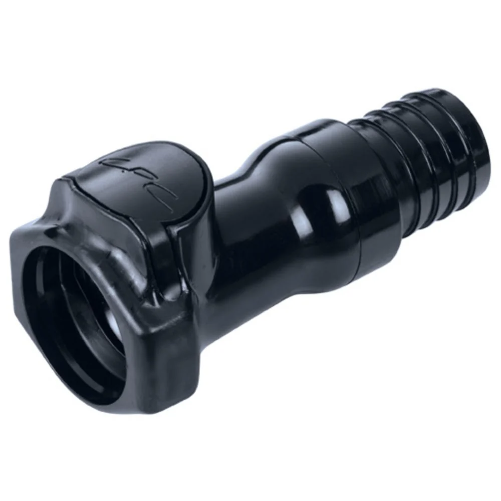 HFCD171257 Valved In-Line Hose Barb Coupling Body 3/4 ID Barb — Bag of 10