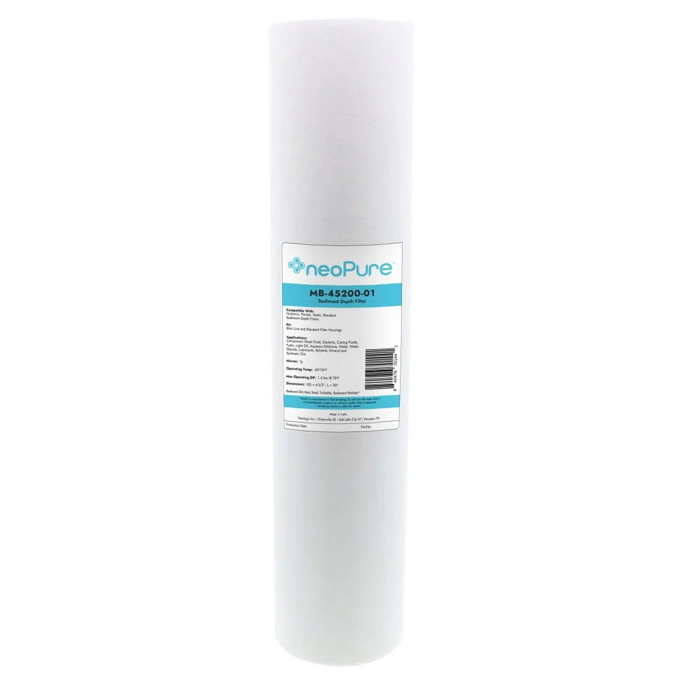 Neo-Pure 20" BB Graded Density Polypropylene Sediment Filter 25/1 mic — Pallet of 252