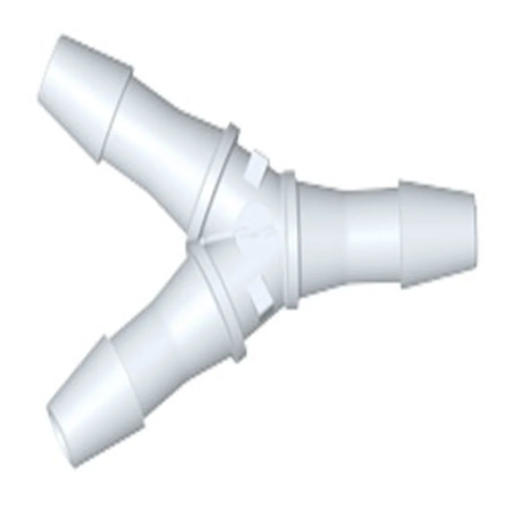 HY830 Y Fitting White Nylon 1/4 HB X 1/4 HB X 1/4 HB — Pack of 1000
