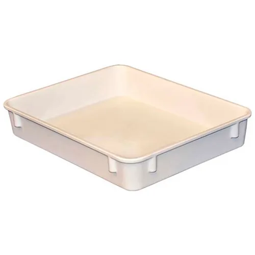 MFG Tray Molded Fiberglass Toteline Nesting Tote, 12-3/8"L x 9-3/4"W x 2-1/8"H, White