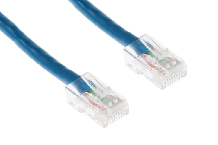 Cat6 Ethernet Patch Cable, Non-Booted, UTP, 1 ft, Blue