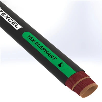 ELEP-14.0-25N by Texcel | TEX-ELEPHANT Series | Elephant Trunk Hose | 14" Hose ID | 50 PSI | Black — Exact Length (FT)