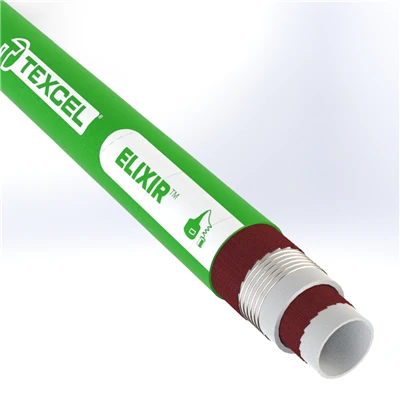 ELIX-.50-100 by Texcel | ELIXIR™ Series | Distillery Hose | 1/2" Hose ID | 150 PSI | 29 in/Hg Vacuum Rated | Green — 100' Length