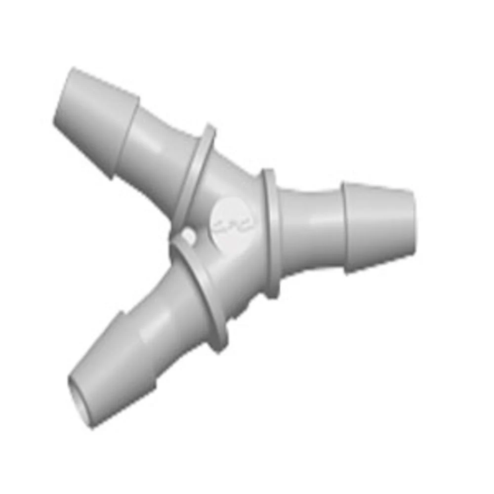 HY4 Y Fitting Natural Polypropylene 1/8 HB X 1/8 HB X 1/8 HB — Pack of 1000