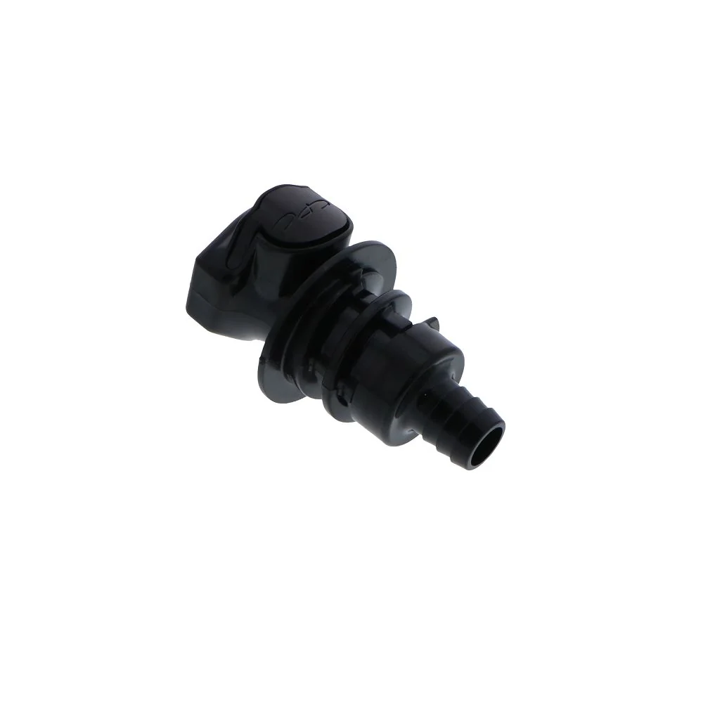 HFCD16857 Valved Panel Mount Hose Barb Coupling Body 1/2 ID Barb — Pack of 100