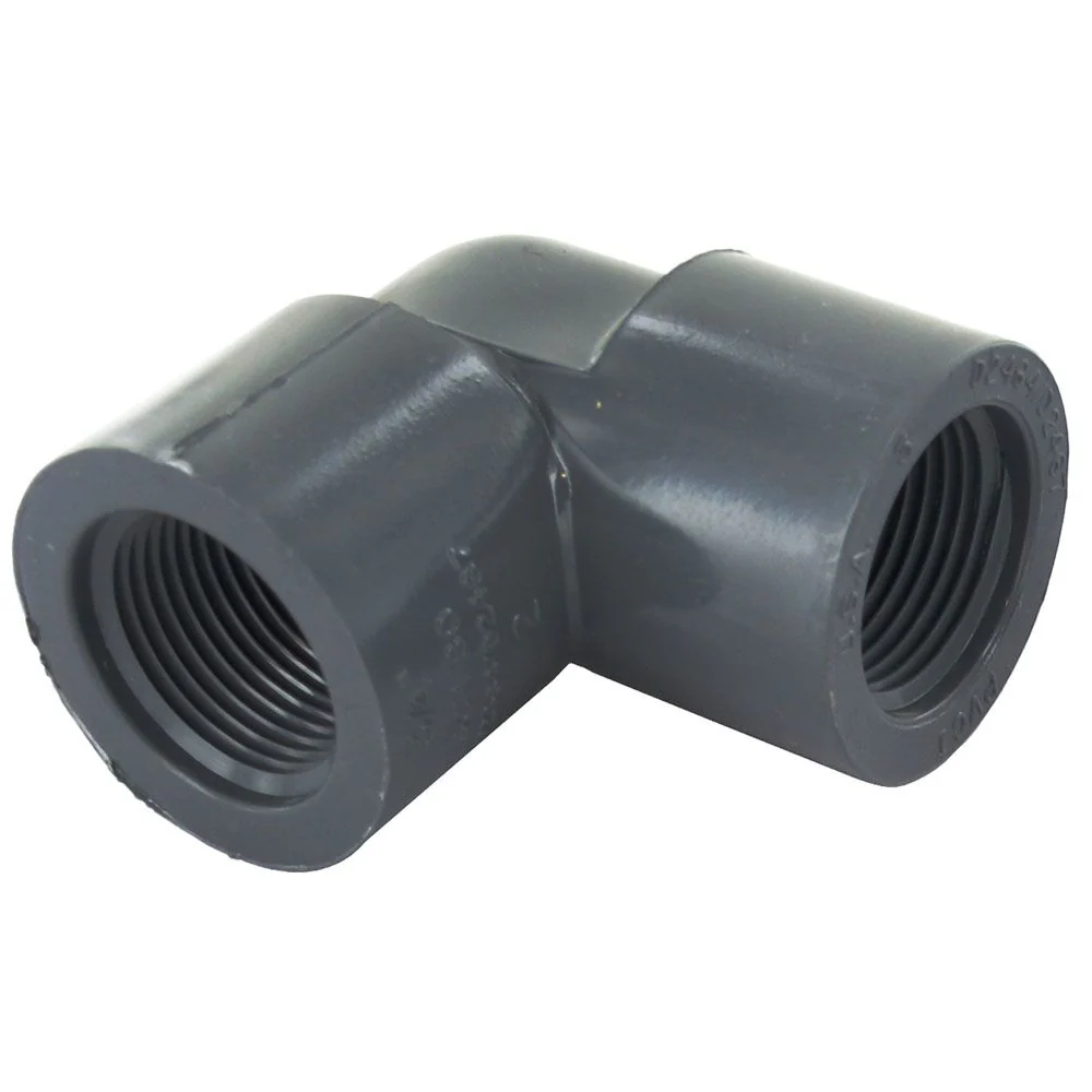 Schedule 80 PVC Elbow 1/2" FIP — Single