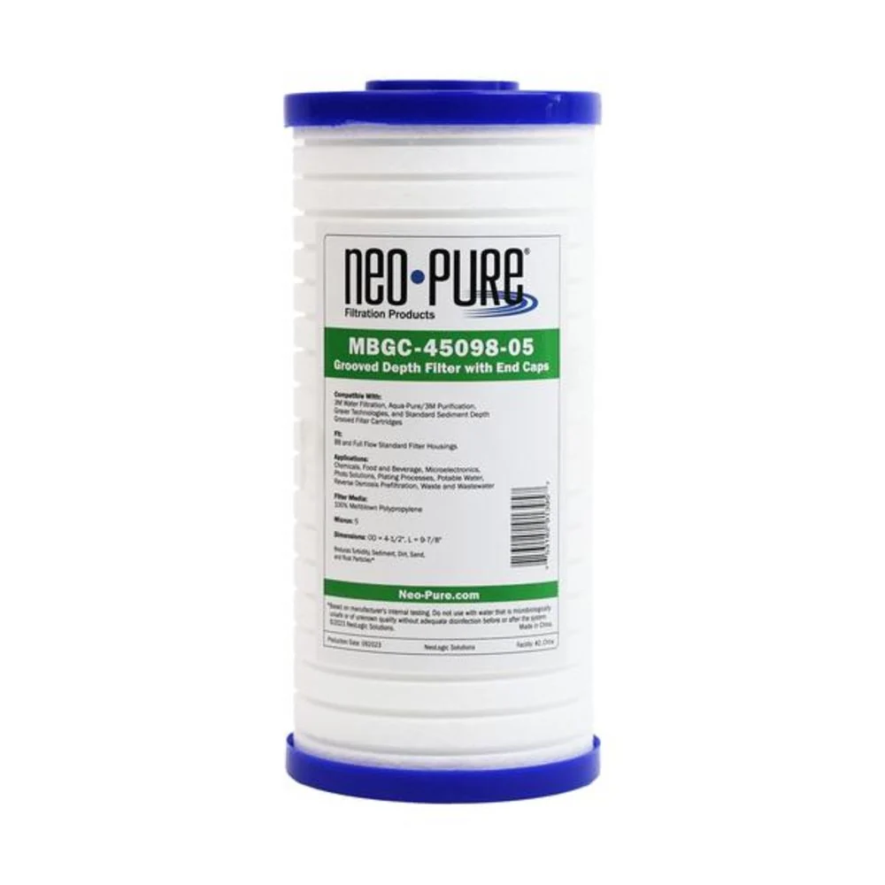 Neo-Pure Whole House Sediment Filter, 4-1/2" x 9-7/8", Model MBGC-45098-05 (5 Micron) — Pack of 2