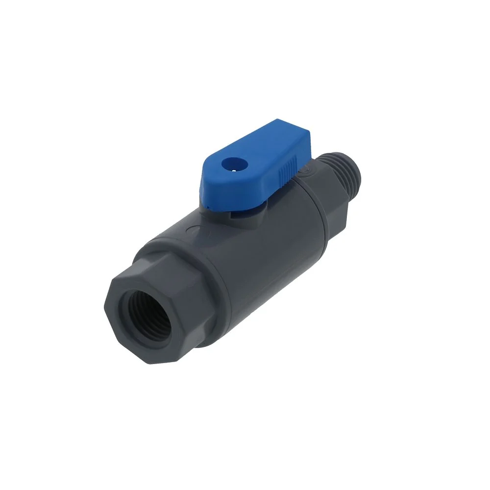 SMC 6380490 PVC Ball Valve 1/4" FNPT x 1/4" MNPT — 10 Pack