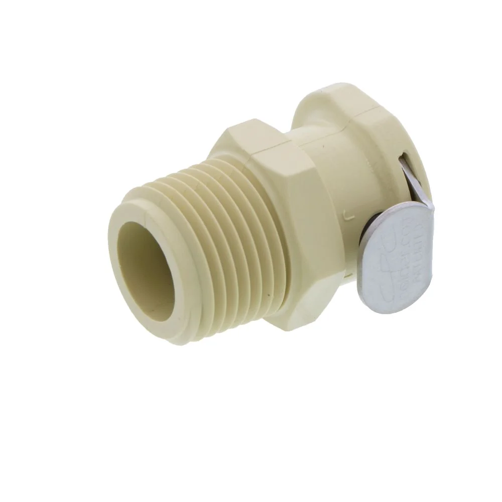 PLCD1000612 Valved Male Thread Coupling Body 3/8 NPT — Single