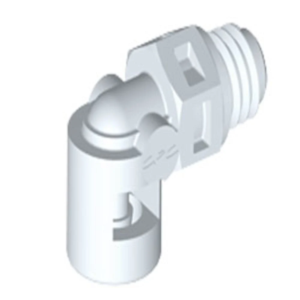 ME270 Elbow Fitting Natural PVDF Tapered 10-32 x 1/16 HB — Bag of 100